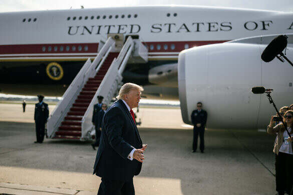 President Donald J. Trump speaks with members of the media before boarding Air Force One at Joint Base Andrews, Maryland, Wednesday, July 1, 2026. (Official White House Photo by Daniel Torok)